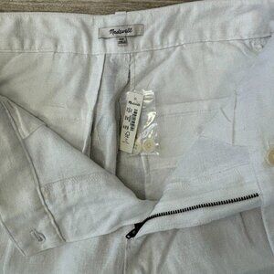 MADEWELL WHITE / CREAM LINEN PANTS- NWT